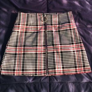 forever 21 zip up skirt